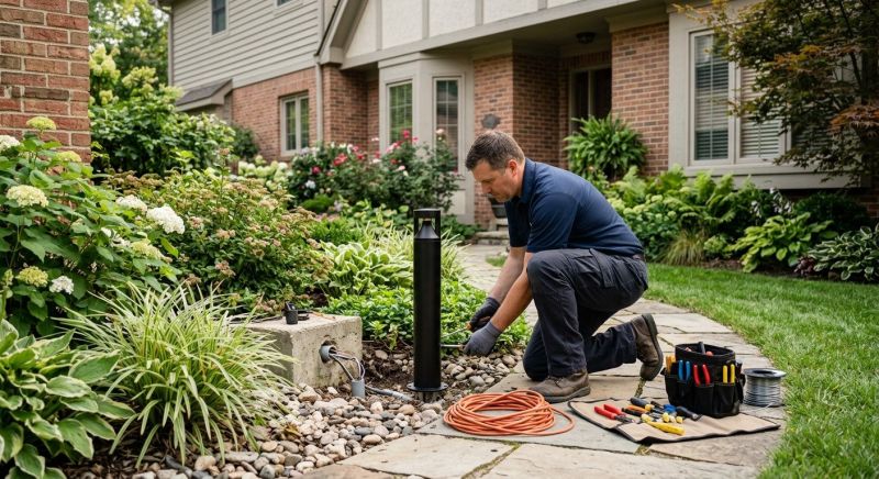 Fence Lighting Installation in Overland Park, KS
