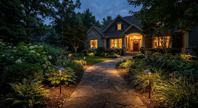 Walkway Lighting Installation in Overland Park, KS